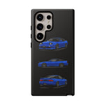 Blue 180SX JDM Sports Car Phone Case Tough Multi View