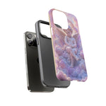 Cherub Cloud Throne Phone Case, Pastel Marble 3D Render Cover