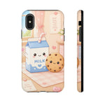 Milk Cookie Phone Case Cute Food Kawaii Tough Cover Gift Art