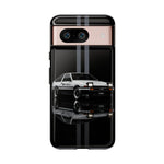 AE86 Phone Case, White 85 JDM Drift Icon Stripe Studio Cover