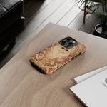 Persian Cat Floral Art Nouveau Tough Phone Case