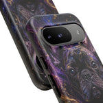French Bulldog Galaxy Marble Art Tough Phone Case