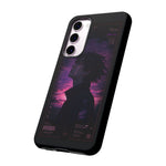 Melancholy Data Poster Phone Case, Glitch Anime Sky Tough Cover