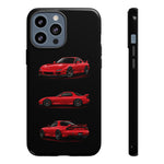 FD RX7 Phone Case Red, Three-View Vector Cover, JDM Gift