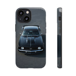 1969 Camaro SS Black Overhead Tough Phone Case Cover Gift Art