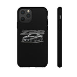 Black 4th Gen Camaro Z28 Sports Car Phone Case | Black Muscle Car Illustration