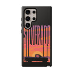 Silverado sunset truck Phone Case | Retro pickup silhouette