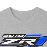 Blue 2019 ZR1 Sports Car illustration Long Sleeve Tee | Racing Graphic