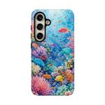 Underwater Coral Reef Phone Case | Colorful Tropical Fish Ocean Scene