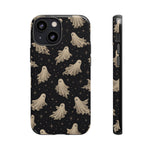 Vintage Ghost Pattern phone case | Halloween spooky stars design