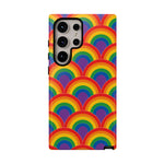 Rainbow Arch Stripe Retro Art Tough Phone Case