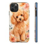 Miniature Poodle Whimsical Watercolor Art Tough Phone Case