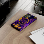 French Bulldog Pop-Art Portrait Tough Phone Case - Purple Gold