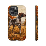 German Shorthaired Pointer Pointing Art Tough Phone Case