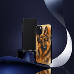 German Shepherd Loyal Watercolor Portrait Art Tough Phone Case