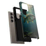 Largemouth Bass Phone Case, Sunlit Underwater Tough Cover, Gift