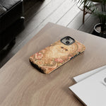 Persian Cat Floral Art Nouveau Tough Phone Case