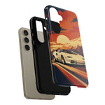 Retro Sunset Countach phone case | Sports car tough cover