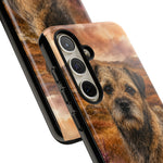 Border Terrier Earthy Watercolor Art Tough Phone Case