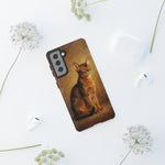 Abyssinian Warm Ticked Portrait Art Tough Phone Case