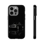 Black Classic C10 Truck Phone Case | Vintage Pickup Reflection, Minimal Auto Design