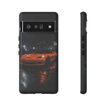 Orange C6 Neon Car Meet Tough Phone Case