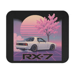 Mazda RX-7 Vaporwave Mouse Pad – JDM Retro Car Aesthetic Desk Mat