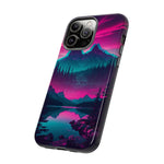 2 Rounds Canada Retina Artwork Vaporwave Phone Case – Landscape Aesthetic