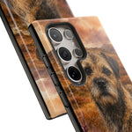 Border Terrier Earthy Watercolor Art Tough Phone Case
