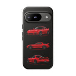 FD RX7 Phone Case Red, Three-View Vector Cover, JDM Gift