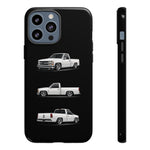 Chevy 1500 OBS Truck Phone Case White, Three-View Vector Cover