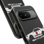 R34 Skyline Japanese Flag Race Car Phone Case | JDM GT-R Tough Cover
