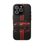 Fox Body Mustang Phone Case, Red 87 Muscle Car Stripe Studio Cover