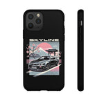 R34 Skyline GT-R Sakura Mountain JDM Tough Phone Case Gift