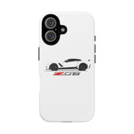 White C7 Z06 Phone Case for Chevy Vette Fans, Tough Cover