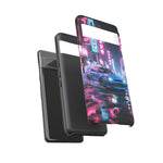 Skyline GT-R Tokyo Rain JDM Night Art Tough Phone Case