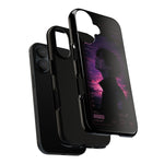 Melancholy Data Poster Phone Case, Glitch Anime Sky Tough Cover