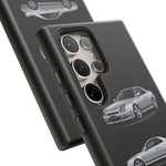 Silver Prelude Sports Coupe Tough Phone Case for JDM Fans