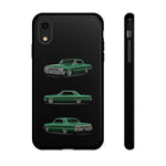 Green Impala Lowrider Phone Case Tough Classic Car Multi View Print