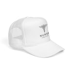 Nurse Hat Licensed to Care Caduceus Medical RN Cap Adjustable