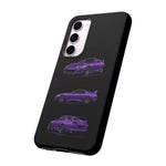 MK4 Supra Phone Case Purple, Three-View Vector Cover