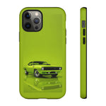 Green Cuda Muscle Car phone case for Gear Heads