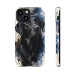 Black Lab Watercolor Art Tough Phone Case - Dog Portrait
