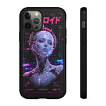 Glowing Headdress Regal Art Tough Phone Case - Gold Magenta Neon