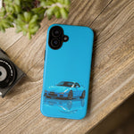 RX-7 Cyan Studio Phone Case Studio Color Match Car Art