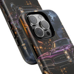 67 GTO Phone Case Purple, Rainy City Night Muscle Car Tough Cover