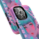Neon Cyber Geisha phone case | Tough Case