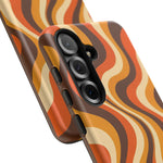 Groovy Wave Lines Retro Art Tough Phone Case