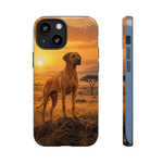 Rhodesian Ridgeback African Savanna Art Tough Phone Case