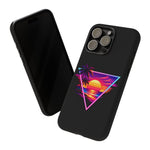 Synthwave Sunset Triangle Phone Case Retro Vaporwave Case